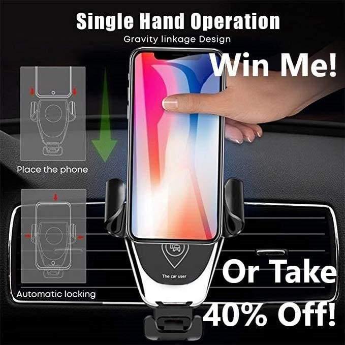 Win a Free Car Phone Mount and Charger or Take 40% Off