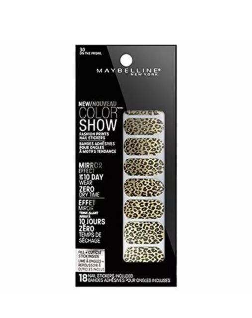 Maybelline Color Show Fashion Prints Nail Stickers - 30 On The Prowl
