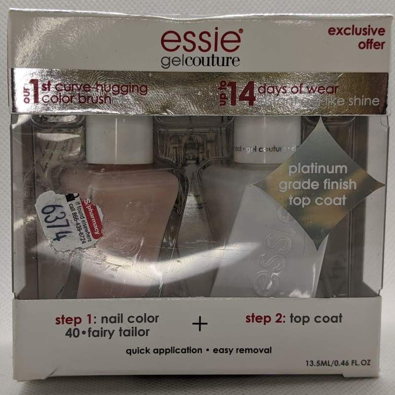 Essie Gel Couture - Top Coat & Fairy Tailor 2 Piece Kit - Nail Polish