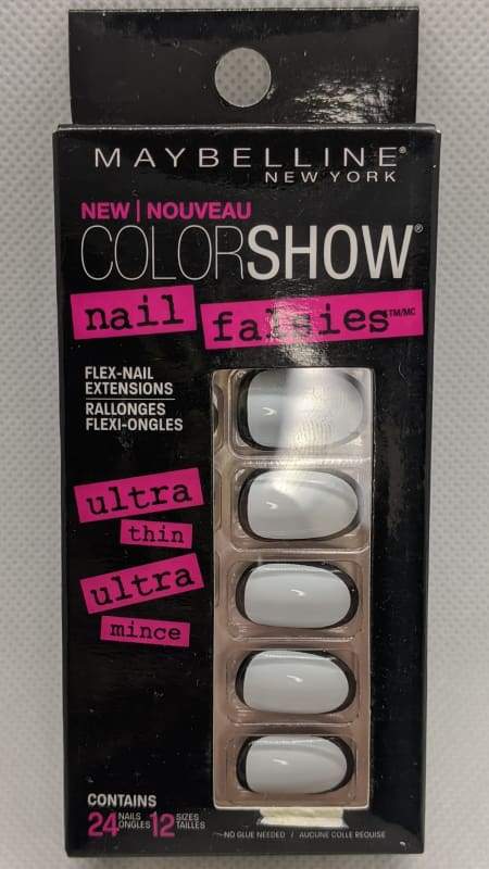 Maybelline Nail Falsies Flex Nail Extensions - 10 Bright White-Stick-on Nails-Nail Polish Life