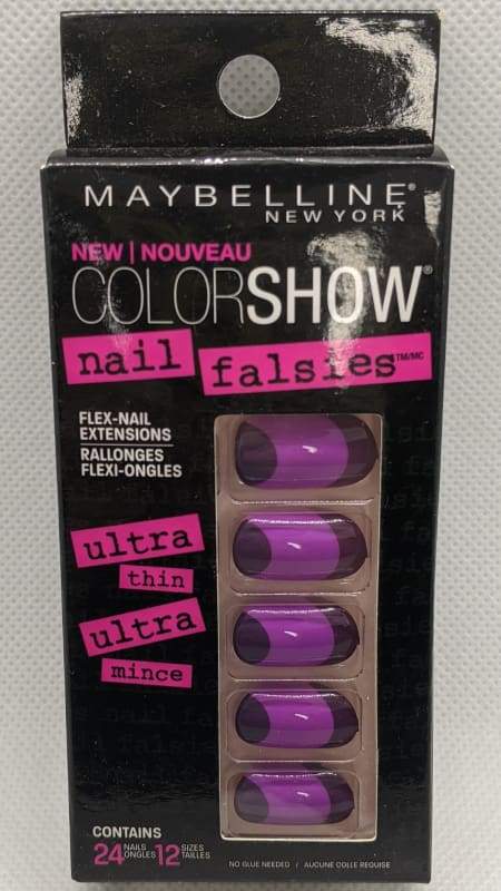 Maybelline Nail Falsies Flex Nail Extensions - 40 Plum Sunset-Stick-on Nails-Nail Polish Life