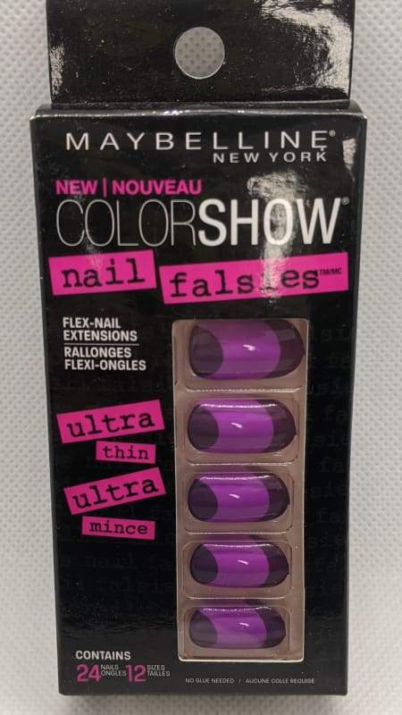 Maybelline Nail Falsies Flex Nail Extensions - 40 Plum Sunset-Stick-on Nails-Nail Polish Life