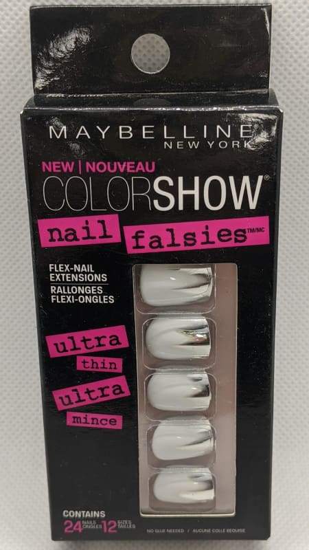Maybelline Nail Falsies Flex Nail Extensions - 50 Foil Fusion-Stick-on Nails-Nail Polish Life
