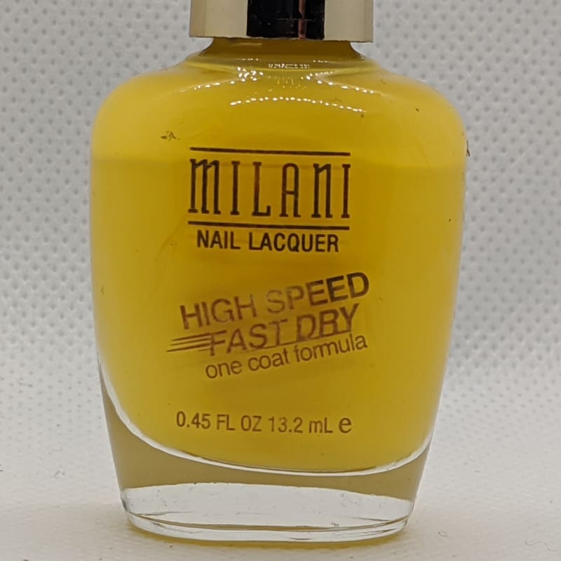 Milani High Speed Fast Dry One Coat Formula - 07 Yellow Whiz - Nail Polish