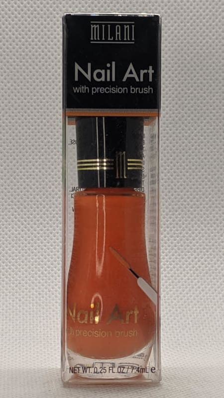 Milani Nail Art with Precision Brush - 711 Orange Graph-Nail Polish-Nail Polish Life