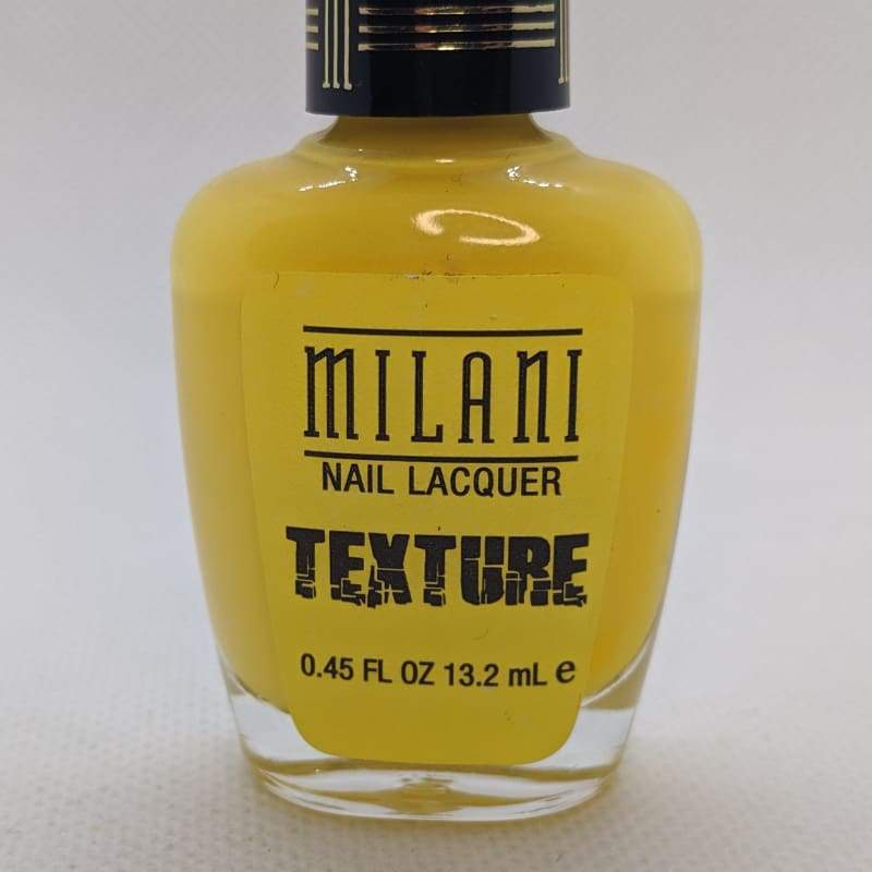 Milani Texture Nail Lacquer - 904 Yellow Mark-Nail Polish-Nail Polish Life