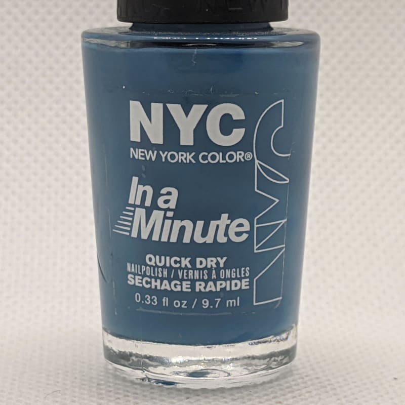 NYC In A Minute Quick Dry Nail Polish - 296 Water Street Blue-Nail Polish-Nail Polish Life