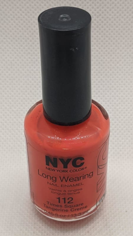 NYC Long Wearing Nail Enamel - 112 Times Square Tangerine Cream-Nail Polish-Nail Polish Life