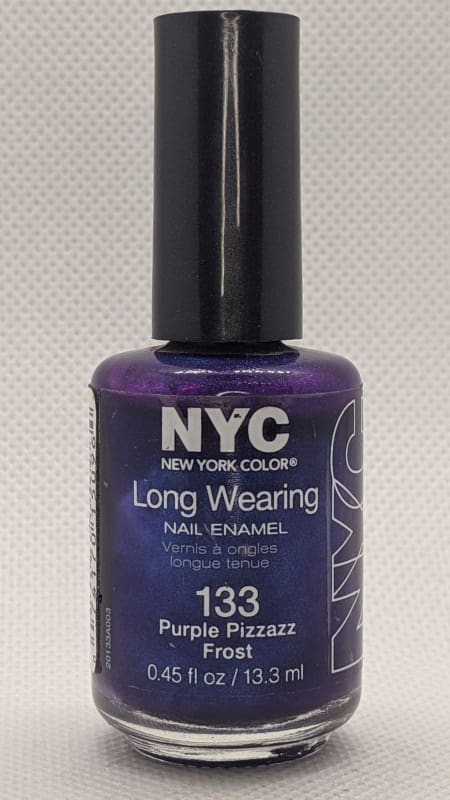 NYC Long Wearing Nail Enamel - 133 Purple Pizzazz Frost-Nail Polish-Nail Polish Life