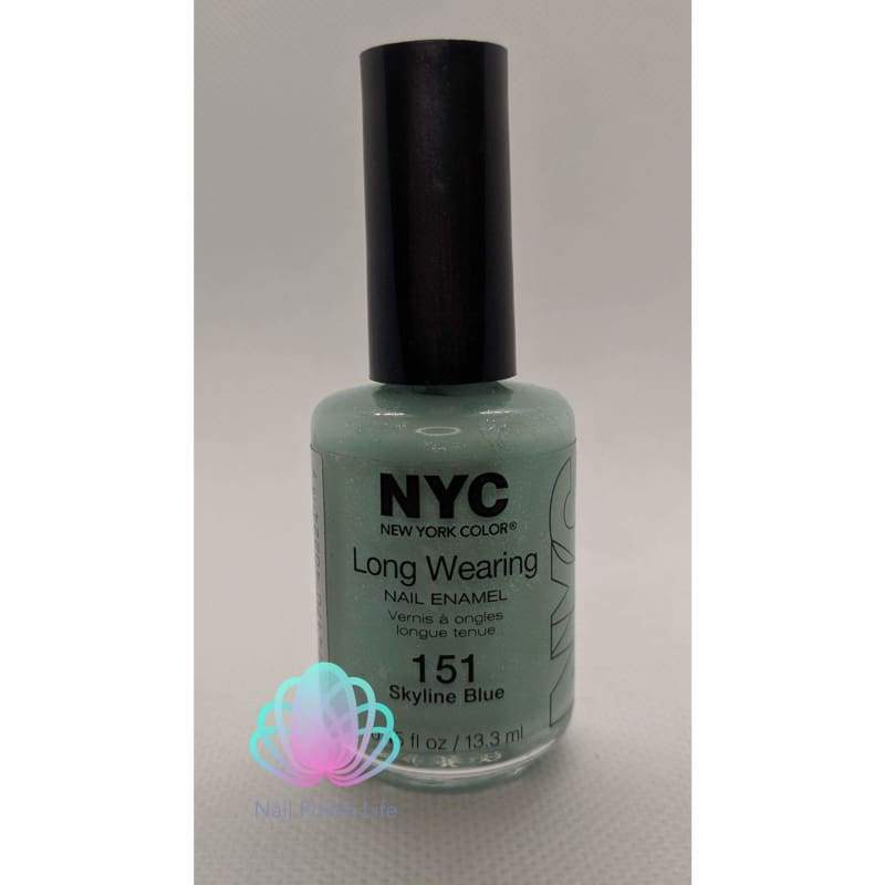 NYC Long Wearing Nail Enamel - 151 Skyline Blue-Nail Polish-Nail Polish Life
