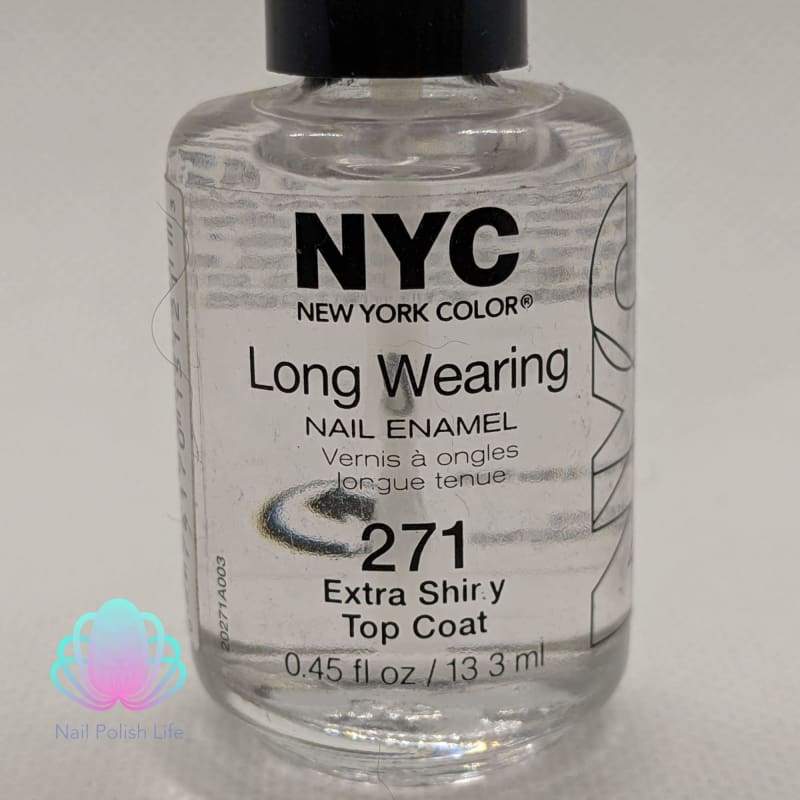 NYC Long Wearing Nail Enamel - 271 Extra Shiny Top Coat-Nail Polish-Nail Polish Life
