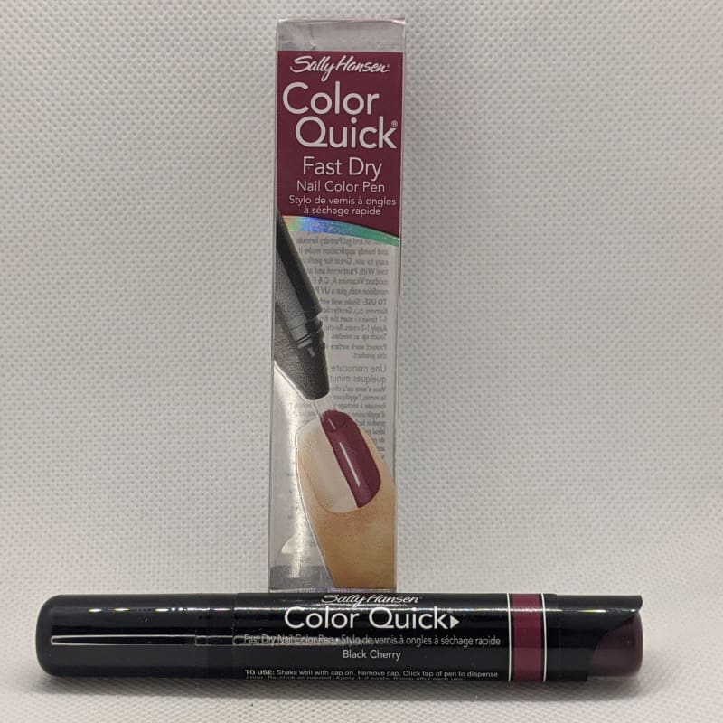 Sally Hansen Color Quick Fast Dry Nail Color Pen - 13 Black Cherry-Nail Polish-Nail Polish Life