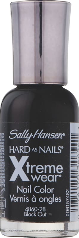 Sally Hansen Hard as Nails Xtreme Wear - 370 Black Out - Nail Polish